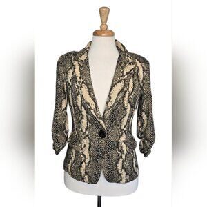 Frank Lyman Design Python Print Blazer Size 8 Mobwife
